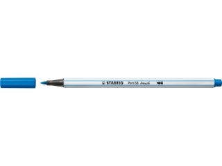 Flamaster STABILO Pen 68 brush ciemnoniebieski 568/41 [opakowanie=10szt]