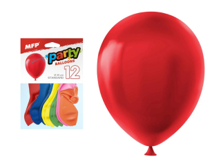 Balon dmuchany M standard 12szt 30cm mix