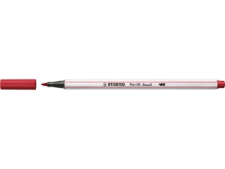 Flamaster STABILO Pen 68 brush ciemnoczerwony 568/50 [opakowanie=10szt]