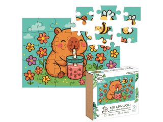 Milliwood - Classic Jigsaw Puzzle 30 pcs ? CAPYBARA / Kapibara FSC MIX CREDIT DNV-COC-002721 (5085)