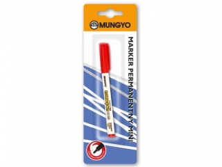 Marker permanentny MUNGYO mini czerwony na blistrze