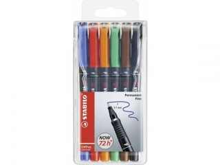 STABILO OHPen F permanentny etui 6 szt. 842/6