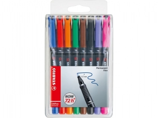 STABILO OHPen F permanentny etui 8 szt. 842/8