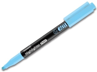 Cienki zakrelacz Highlighter 601 niebieski pastelowy