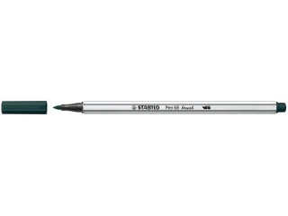 Flamaster STABILO Pen 68 brush oliwkowy 568/63 [opakowanie=10szt]