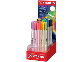 Flamaster STABILO Pen 68 brush display 80 szt. ARTY