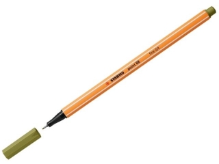 Cienkopis STABILO point 88 khaki [opakowanie=10szt]