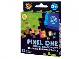 Kredki z glinki kaolinowej Pixel One Astra 12 kolorów ASPROM