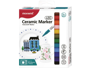 Markery do ceramiki Ceramic marker B 480 12 kol. MonAmi (2051059512)