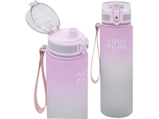 Bidon AQUA PURE by ASTRA 600 ml - pink/grey