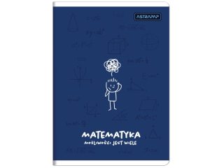 Zeszyt tematyczny ASTRAPAP A5 60k kratka MATEMATYKA [opakowanie=10szt]
