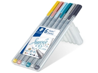 Cienkopis triplus, 0.3 mm, HYGGE, 6 kol. w etui, Staedtler