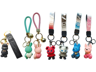 Brelok ze smycz� ASTRAFUN ANIMALS (BUNNY, BEAR, DOG) - 12 szt. clip-strip [opakowanie=12szt]