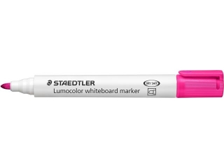Marker Lumocolor whiteboard, okr�g�y, r�owy, Staedtler [opakowanie=10szt]