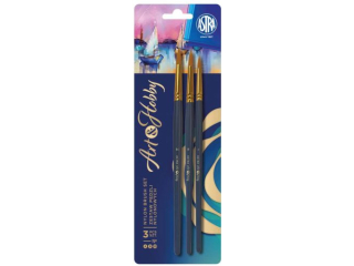 Zestaw pędzli nylonowych ASTRA ARTxHOBBY - 3 szt.