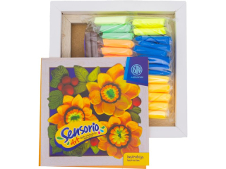 Zestaw lekkiej masy plastycznej Sensorio Art z ramk ASTRA FUN Soneczniki - 30 kol.