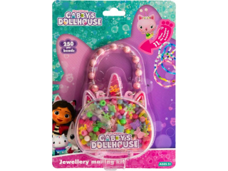 Zestaw koralikw GABBYS DOLLHOUSE - Jednoroec 250 szt. + 2m gumki