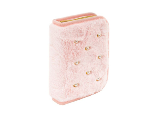 Pi�rnik pojedynczy jednoklapkowy ASTRABAG FLUFFY PEARL pink [opakowanie=12szt]