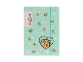 Zestaw ASTRAPAP ANIMALS A4 "Teczka kopertowa PP, teczka z gumk� PP i teczka z gumk�" 3-pack, mint