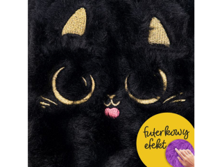 Pi�rnik ASTRABAG FLUFFY KITTY black [opakowanie=12szt]