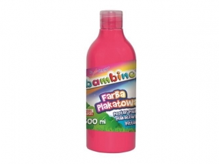 Farby w butelce BAMBINO 500 ml. - ró¿owa