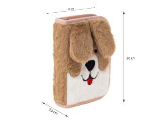 Pi�rnik pojedynczy dwuklapkowy bez wyposa�enia ASTRABAG FLUFFY PUPPY, AC1 [opakowanie=12szt]