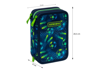 Pi�rnik JUMBO potr�jny z wyposa�eniem ASTRABAG FOOTBALL, AC31 [opakowanie=12szt]