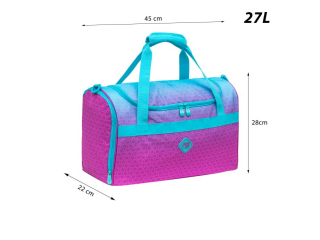 Torba sportowa ABAG HEXAGON MINT OMBRE [opakowanie=6szt]