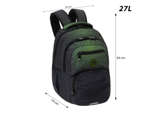 Plecak ABAG HEXAGON GREEN OMBRE, AB200 [opakowanie=6szt]
