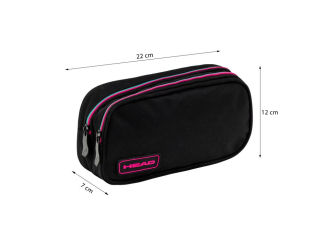 Pi�rnik 2 komory ASTRABAG BLACK PINK/MINT, AC9 [opakowanie=12szt]