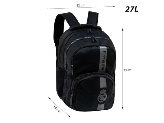 Plecak REAL MADRID BLACK, AB200 [opakowanie=6szt]
