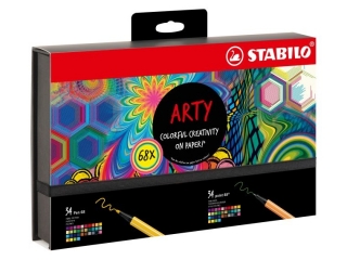 Zestaw Cienkopis STABILO point 88/Flamaster Pen 68 - pudeko kartonowe z zawieszk 68 szt. ARTY Creative Set