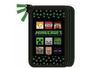 Pi�rnik JUMBO trzy komorowy z wyposa�eniem MINECRAFT [opakowanie=12szt]
