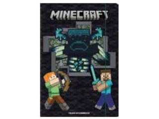Teczka z gumk� A4 MINECRAFT [opakowanie=10szt]