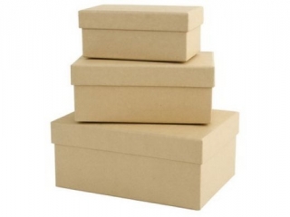 TEKTUROWE PUDEKA - PAPERMANIA - PROSTOKTNE, 3 SZT.