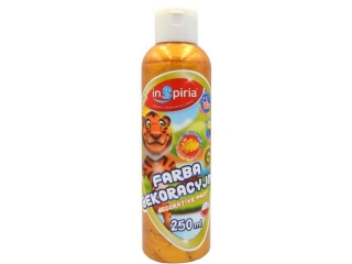 INSPIRIA FARBA DEKORACYJNA 250ML 8649 METALIK Z�OTA PROMBN