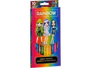 Kredki tczowe - 10 kolorw - Rainbow High ASPROM