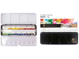 MUNGYO GALLERY FARBY AKWARELOWE W KOSTKACH 12 KOLOR�W MWPF12