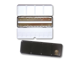 MUNGYO KASTETKA METALOWA NA 24 SZT. AKWARELI W PӣKOSTKACH MEWT24