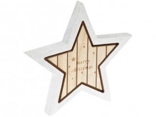Gwiazda drewniana 19, 5cm