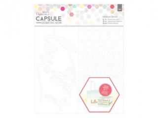 % SAMOPRZYLEPNE SZABLONY - PAPERMANIA - CAPSULE GEOMETRIC NEON, 3 SZT.