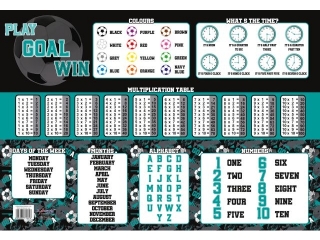 Podkad szkolny na biurko dwustronny 55x38 cm GOAL