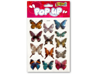 PENMATE KOLORI NAKLEJKI METALICZNE PUP-2507 BUTTERFLIES