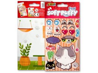 PENMATE KOLORI NAKLEJKI PUFFY SWP-3602 FUN WITH KITTY