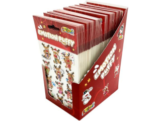 PENMATE KOLORI NAKLEJKI  PUFFY EMOTION-CHRISTMAS DISPLAY 50 SZT.