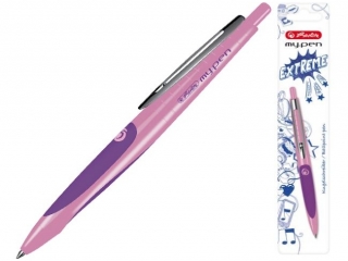 Dugopis HERLITZ My.Pen blister - rowy/lila