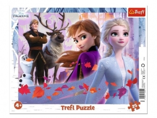 Puzzle "25 Ramkowe - Przygody w Krainie Lodu" / Disney Frozen 2 31345