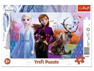 Puzzle "15 Ramkowe - Magiczny świat Anny i Elsy" / Disney Frozen 2 31348