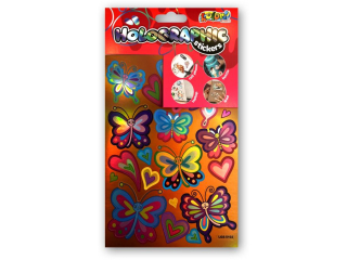 PENMATE KOLORI NAKLEJKI HOLOGRAPHIC LGS-5102 BUTTERFLIES I