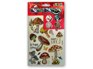 PENMATE KOLORI NAKLEJKI HOLOGRAPHIC LGS-4001 MUSHROOMS